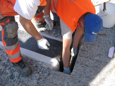 Reinforcement againgst torsion using S&P C-sheet 240