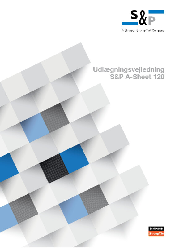 Udlægningsvejledning S&P A-Sheet 120