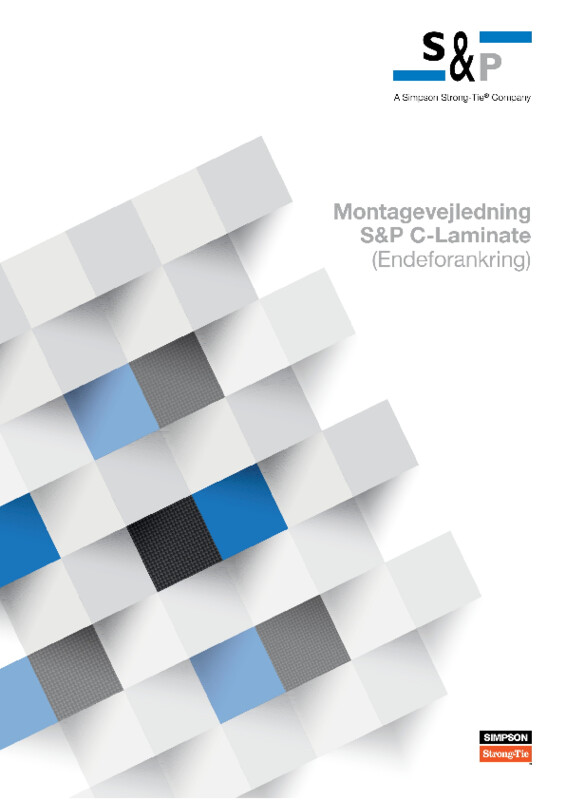 Montagevejledning S&P C-Laminate endeforankring